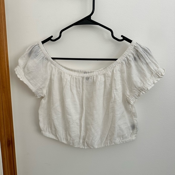 Aerie Off- Shoulder Crop Top - Picture 1 of 5